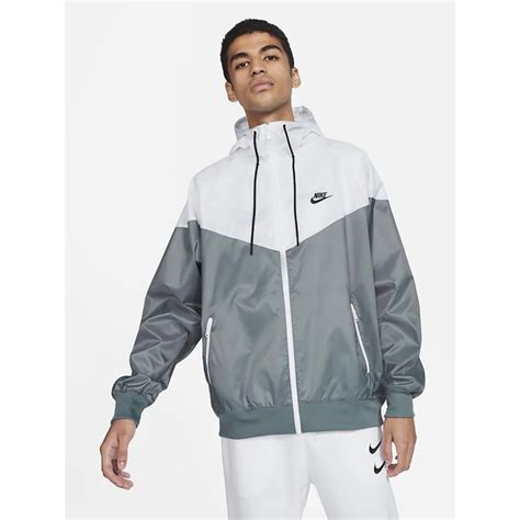 nike windbreaker grau weiß|grey nike windbreakers.